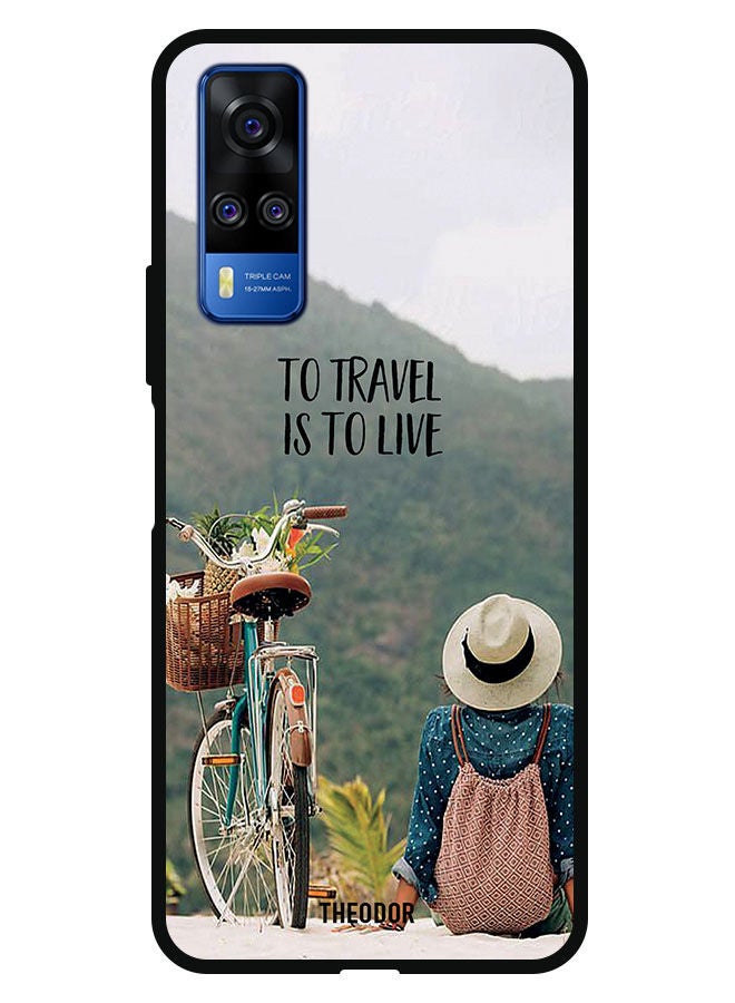 Theodor غطاء حماية لجهاز فيفو Y51 2020 للسفر هو العيش - Image 1