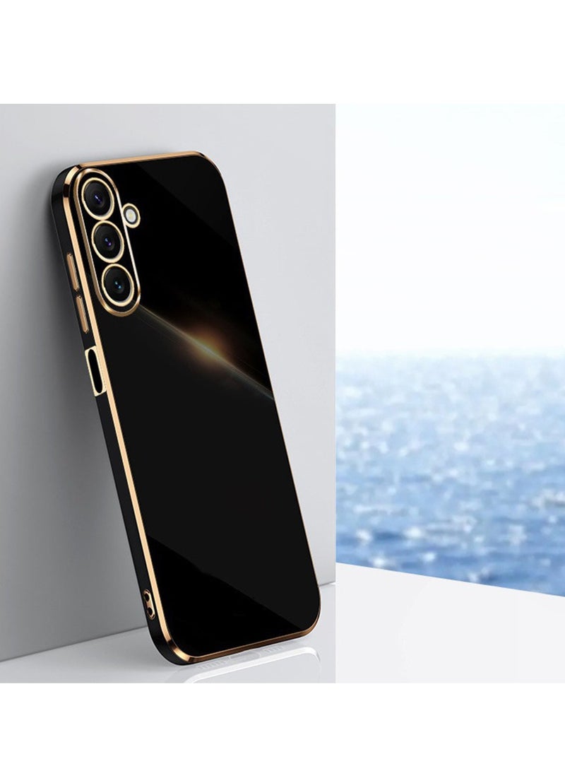 for Samsung Galaxy A26 5G Case, Plating Soft Back Cover, Raised Full Camera Protection, Slim Thin TPU Mobile Phone Case for Samsung Galaxy A26 5G, Black - Image 1