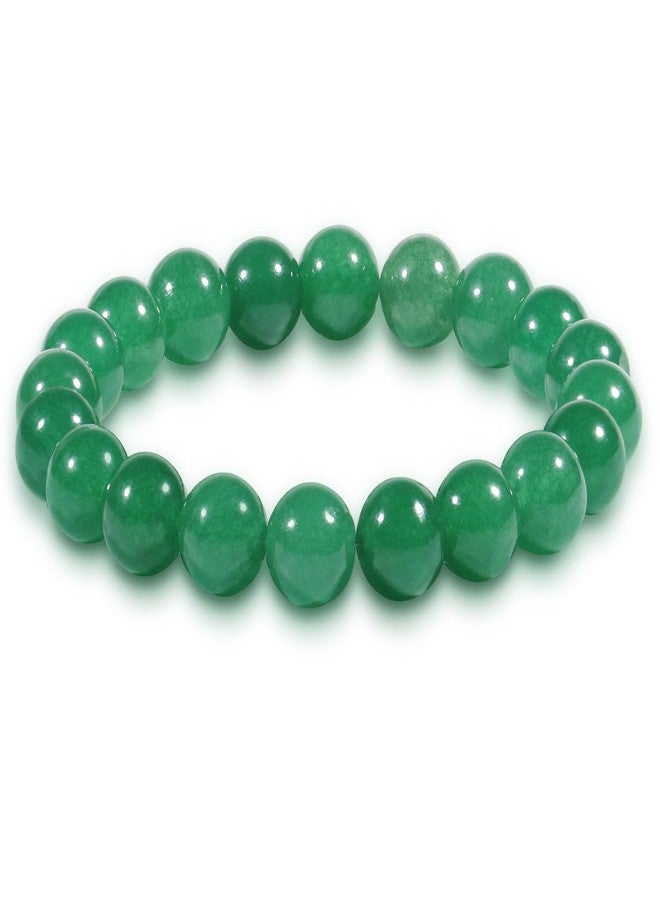 VDKIDKT Chakra Healing Bracelet 10mm Natural Emerald Bead Bracelet for Women Men, Gift for Mother's Day, Heart Chakra Green Crystal Spiritual Healing Bracelet (Emerald) - Image 1