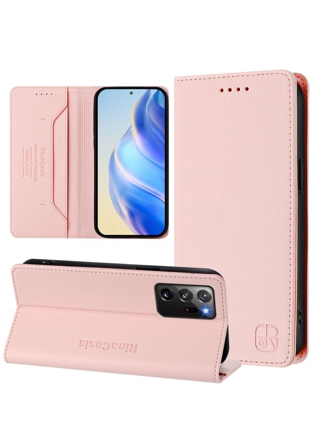 إيروريكس جراب لهاتف Samsung Galaxy Note20 Ultra RC01 جراب هاتف جلدي مزدوج الطي مزود بخاصية الشفط المغناطيسي بتقنية RFID - Image 1