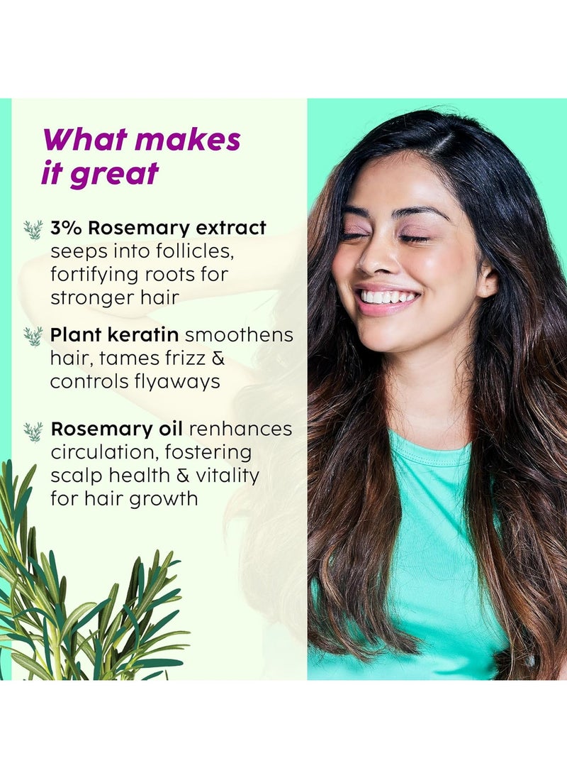 PLIX THE PLANT FIX Rosemary Advanced Anti Hair Fall Shampoo for Decreases Hair Fall and Breakage 200 ml All Hair Types Men and Women Sulphate and Paraben Free  - Image 5