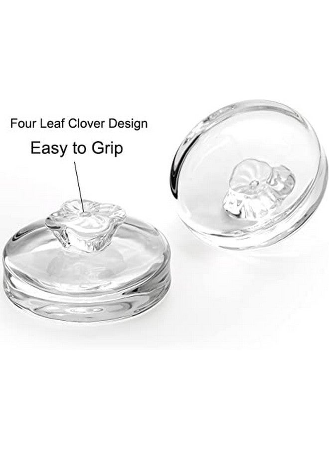 Okllen 9 Pack Glass Fermentation Glass Weights for Large Wide Mouth Mason Jars, Pickling Glass Weight with Easy Grip Handle, Dishwasher Safe - Image 3