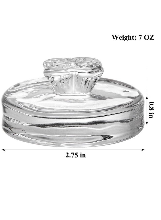 Okllen 9 Pack Glass Fermentation Glass Weights for Large Wide Mouth Mason Jars, Pickling Glass Weight with Easy Grip Handle, Dishwasher Safe - Image 2