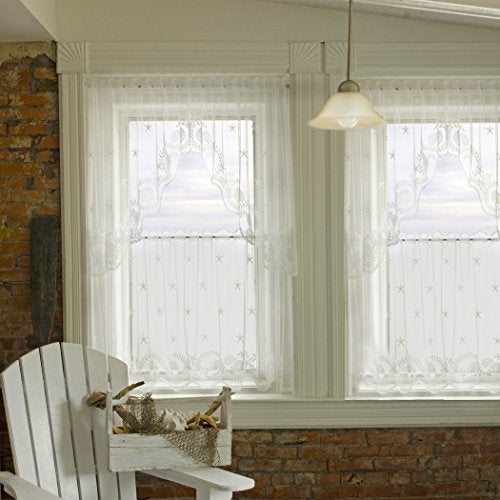 Heritage Lace White 72"X36" Tidepool Swag Pair - Image 4