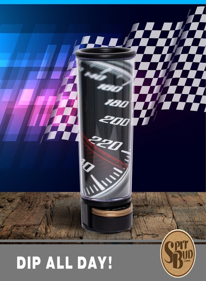Spit Bud Speedometer by Spit Bud - The Ultimate Spittoon for Chew - Portable Dip & Snuff Cup with Lid, Pop Tab, Spill-Proof Funnel, Can Cutter & Holder - Fit in Cup Holders - Holds 8oz - Made in USA - Image 3