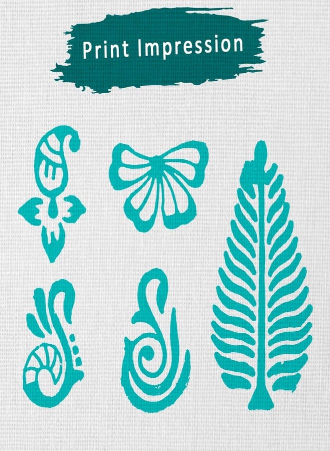 TwoGrams | Set of 5 | Wooden Indian Traditional Design Printing Stamps/Blocks for Printing Saree Border/Dresses/Craft Card Making/Scrapbook/Clay Pottery - Image 3