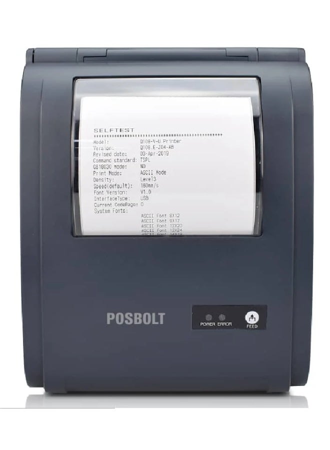 بوسبورت طابعة ملصقات حرارية مباشرة POSBOLT P9210 | طباعة سريعة للرموز الشريطية مقاس 4 بوصات - Image 1