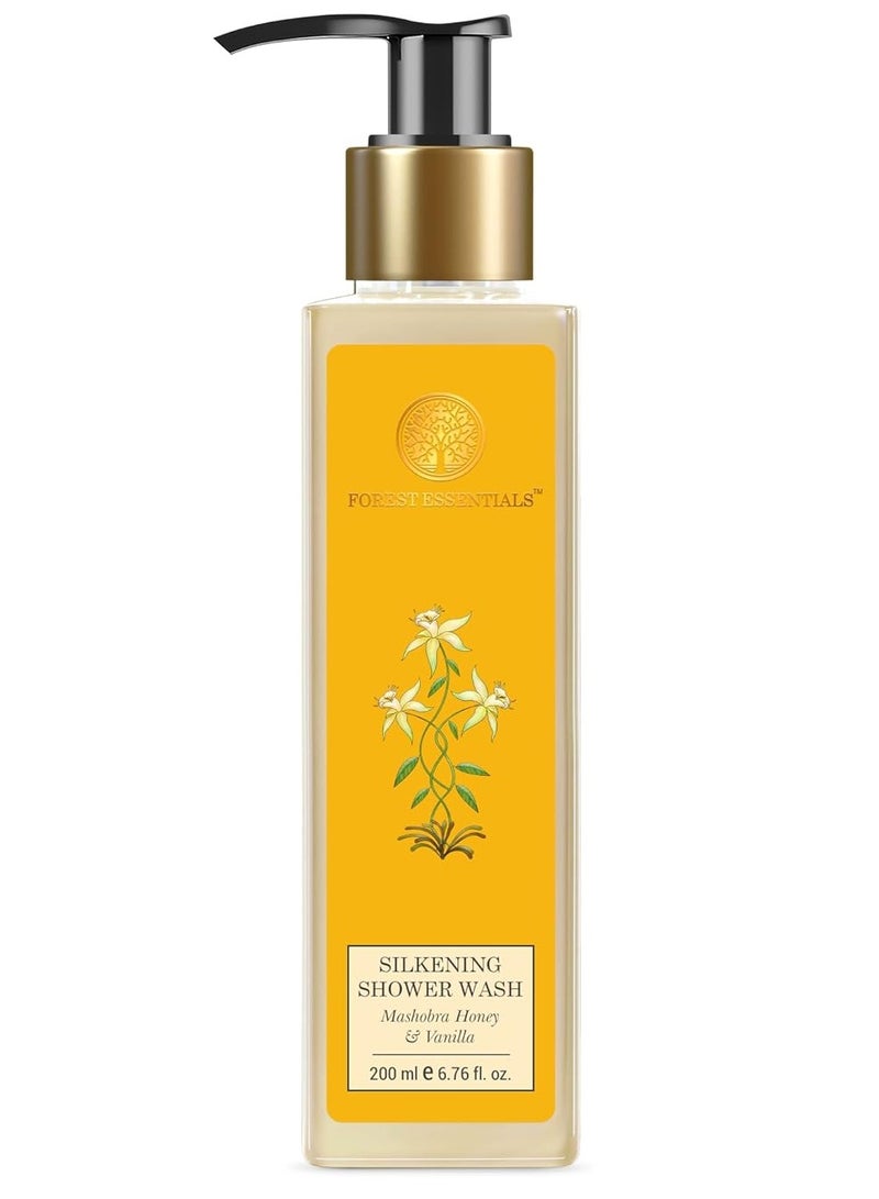 Forest Essentials Silkening Shower Wash Mashobra Honey & Vanilla - Image 1