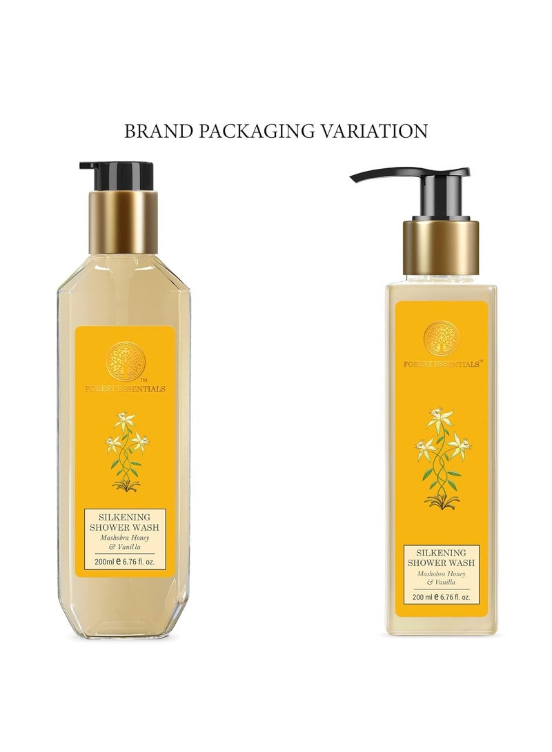 Forest Essentials Silkening Shower Wash Mashobra Honey & Vanilla - Image 5