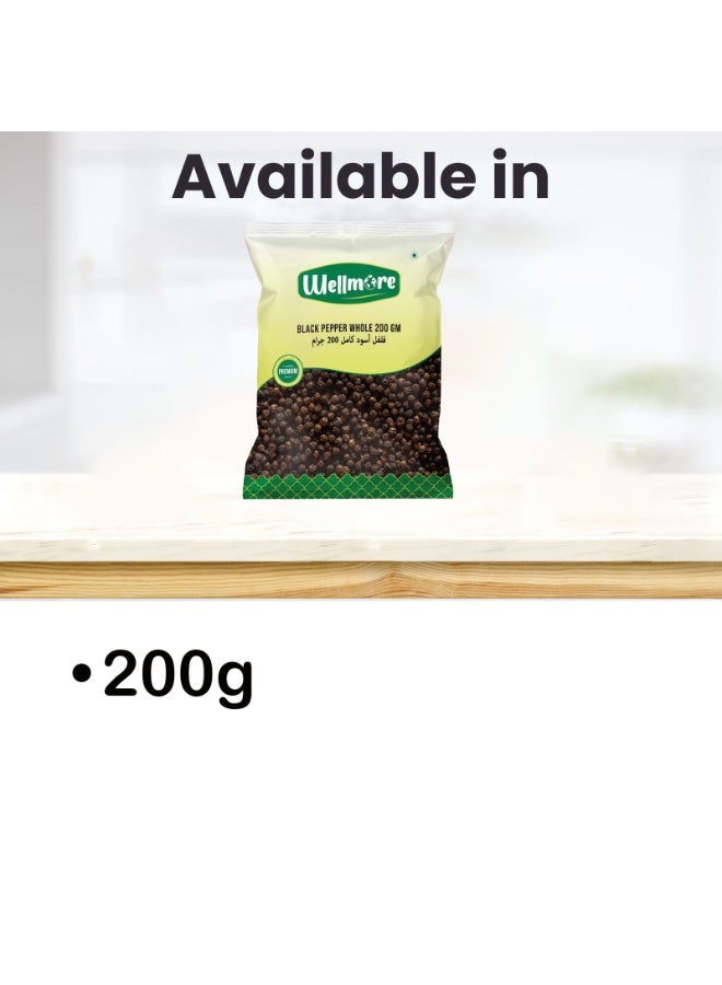 WellMore Black Pepper Whole 200 gm - Image 3