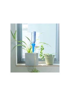 Generic مسامير سقي النباتات الذاتية - سقي النباتات تلقائيًا - نظام الري بالتنقيط التلقائي مع مفتاح صمام تحكم قابل للتعديل - للزهور أو الخضروات في الأماكن المغلقة في الهواء الطلق (4 قطع) أزرق وأخضر  - Image 1