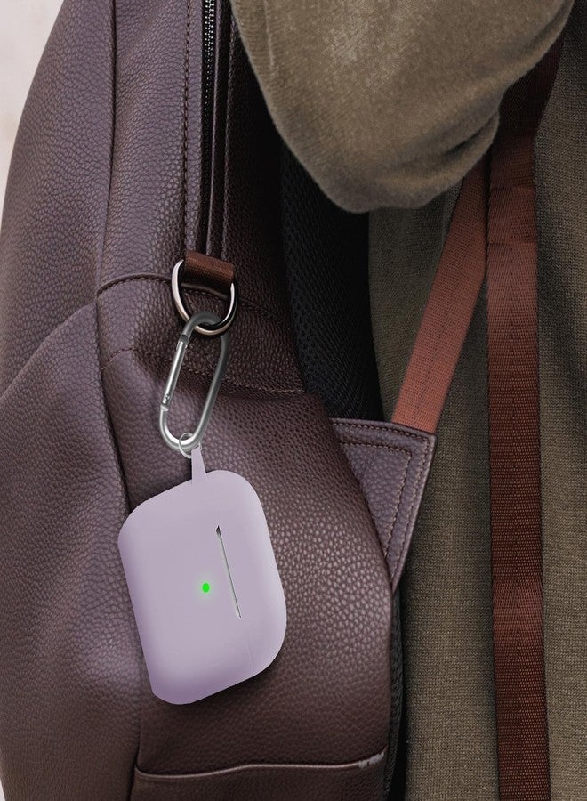 Woyinger Silicone Case Cover for AirPods 4th Gen, Soft Skin with Cleaner Kit, Keychain, Full Protection for Men & Women (Lavender) - Image 5