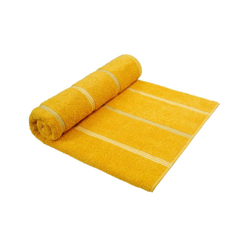 MYTRIDENT Towel for Bath, Urban Comfort, 450 GSM, 100% Cotton, Bath Towel, Drama Yellow - Image 3