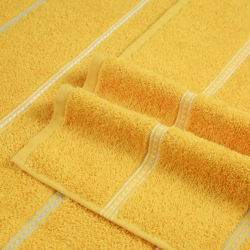 MYTRIDENT Towel for Bath, Urban Comfort, 450 GSM, 100% Cotton, Bath Towel, Drama Yellow - Image 5