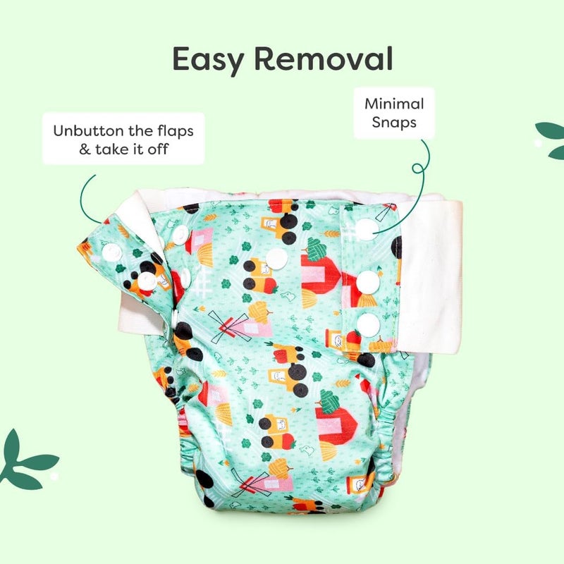 SuperBottoms UNO Cloth Diaper Pants - Pack of 3 (9kg-17kg) - Pull-up Style, Super Absorbent, Washable & Reusable - Image 4