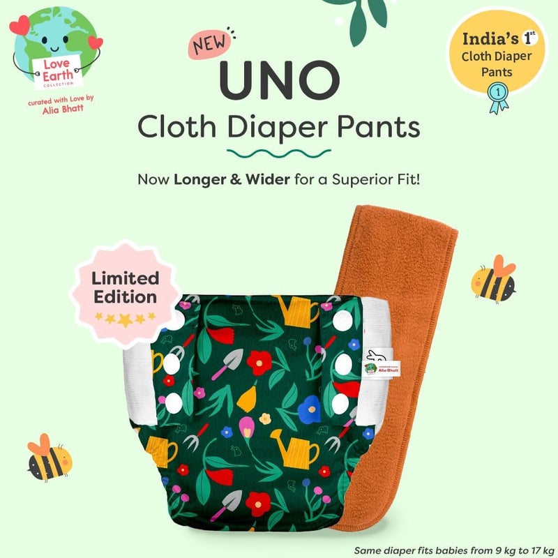SuperBottoms UNO Cloth Diaper Pants - Pack of 3 (9kg-17kg) - Pull-up Style, Super Absorbent, Washable & Reusable - Image 2