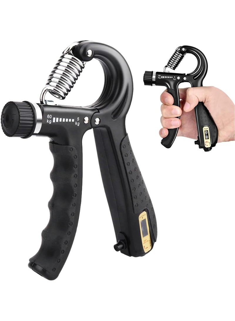 Grip Hand Strengthener – Advanced Resistance Trainer 5Kg-60Kg Black - Image 1