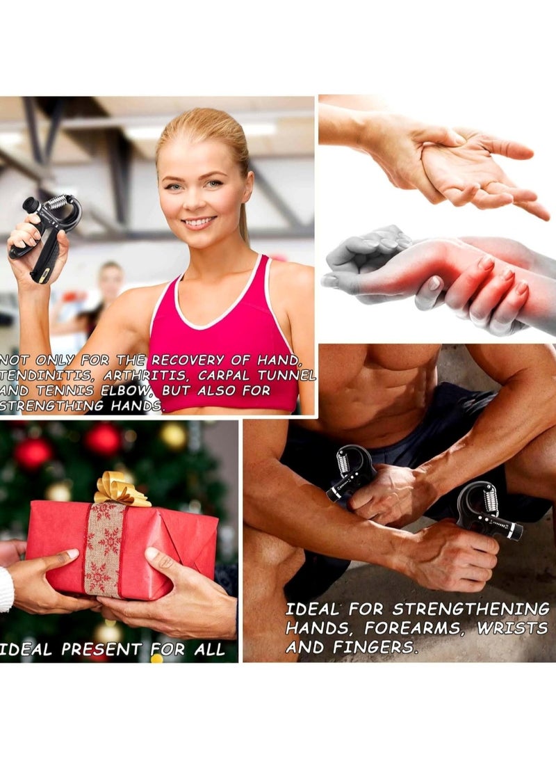 Grip Hand Strengthener – Advanced Resistance Trainer 5Kg-60Kg Black - Image 3
