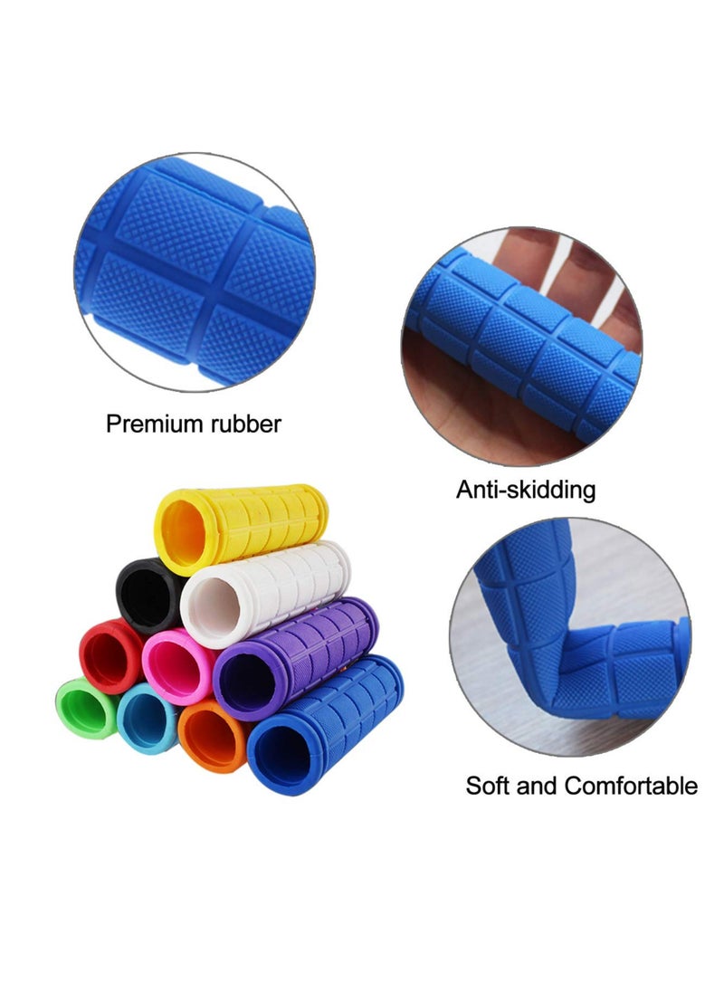 CMGTYYD Handlebar Grips, Non-Slip Soft Rubber Cycling Grips, Waterproof for MTB BMX Cycle Road Mountain Bike Cycling Bicycle Black (2 Pairs)  - Image 5