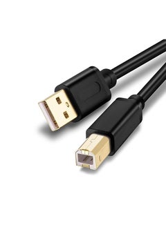 Generic Printer Cable USB 2.0 A-Male To B-Male Cord High Speed Scanner Cord -10M Black  - Image 2