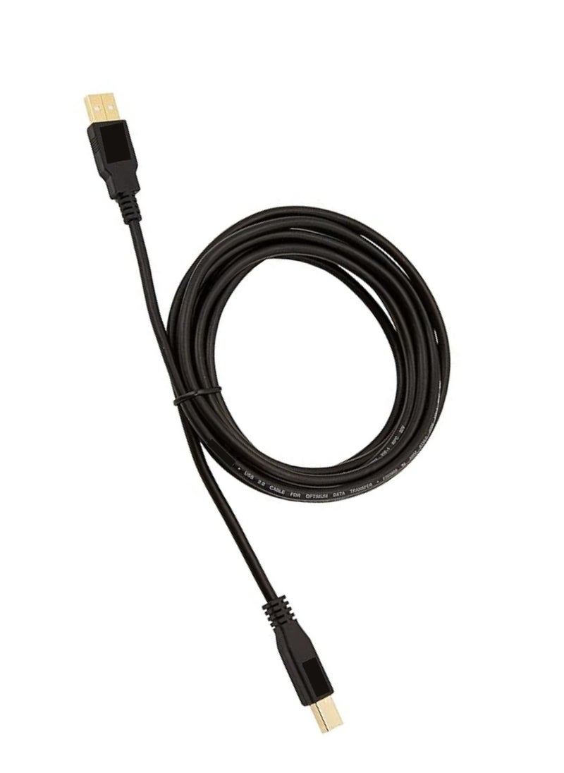 Generic Printer Cable USB 2.0 A-Male To B-Male Cord High Speed Scanner Cord -10M Black  - Image 1