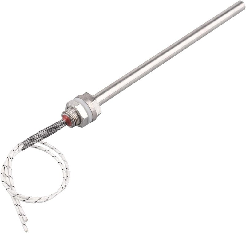 Cartridge Heater 220V Electric Tubular Heating Element M18 Immersion Heating Rod Element with Nut SUS304(350W 220MM) - Image 1
