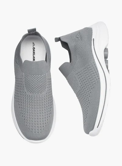 Oaklan by Shoexpress Textured Slip-On Sports Shoes with Pull Tab