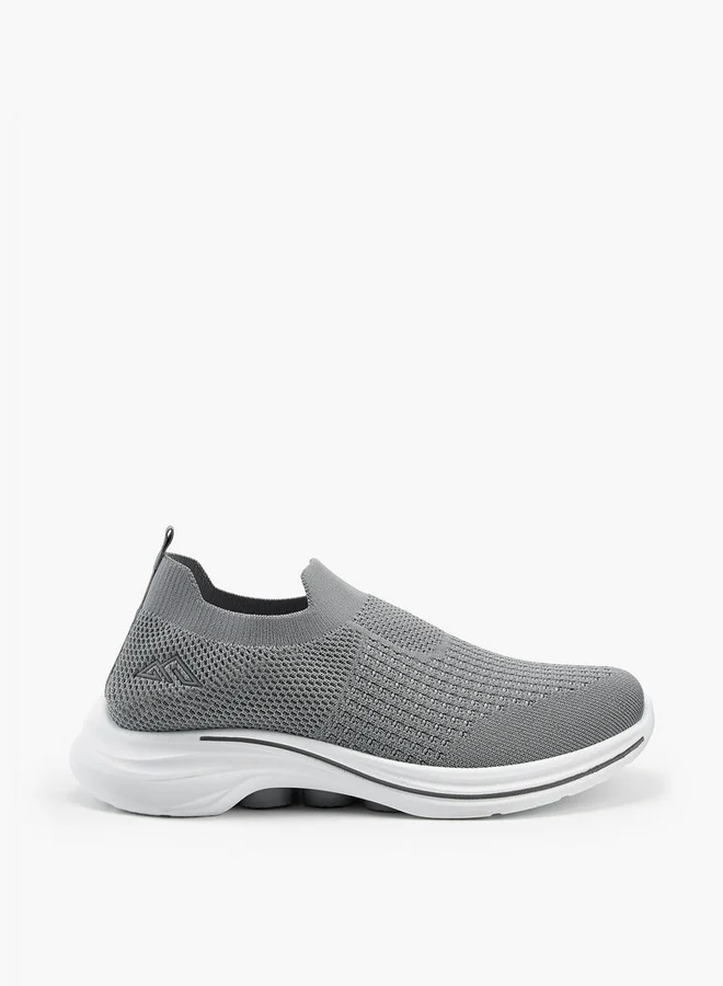 Oaklan by Shoexpress Textured Slip-On Sports Shoes with Pull Tab