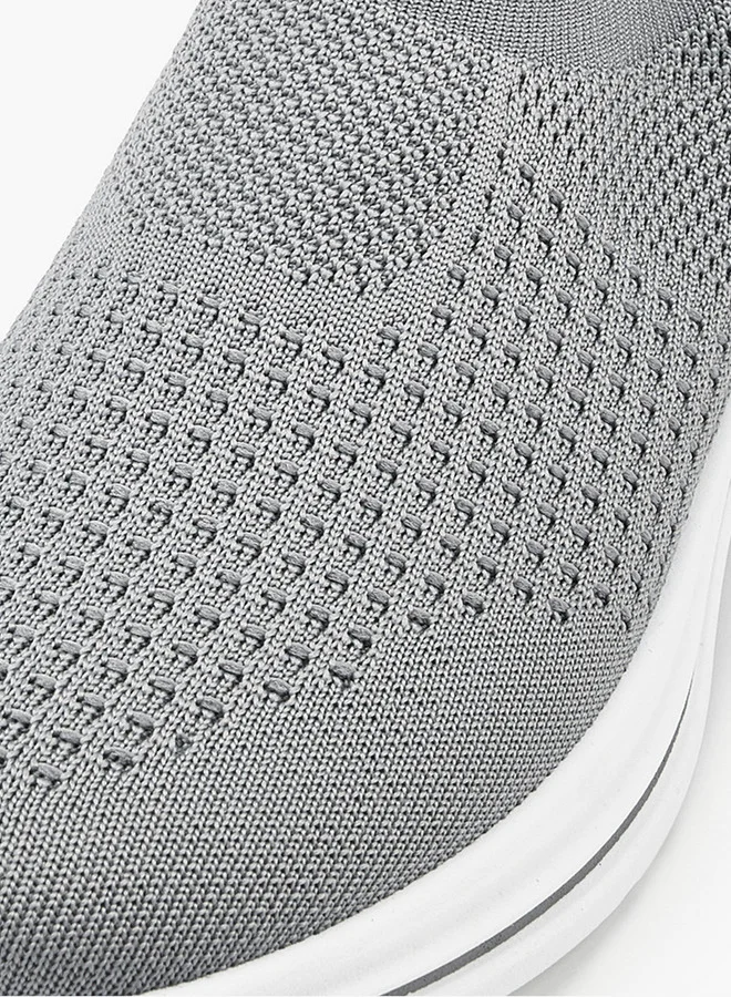 Oaklan by Shoexpress Textured Slip-On Sports Shoes with Pull Tab
