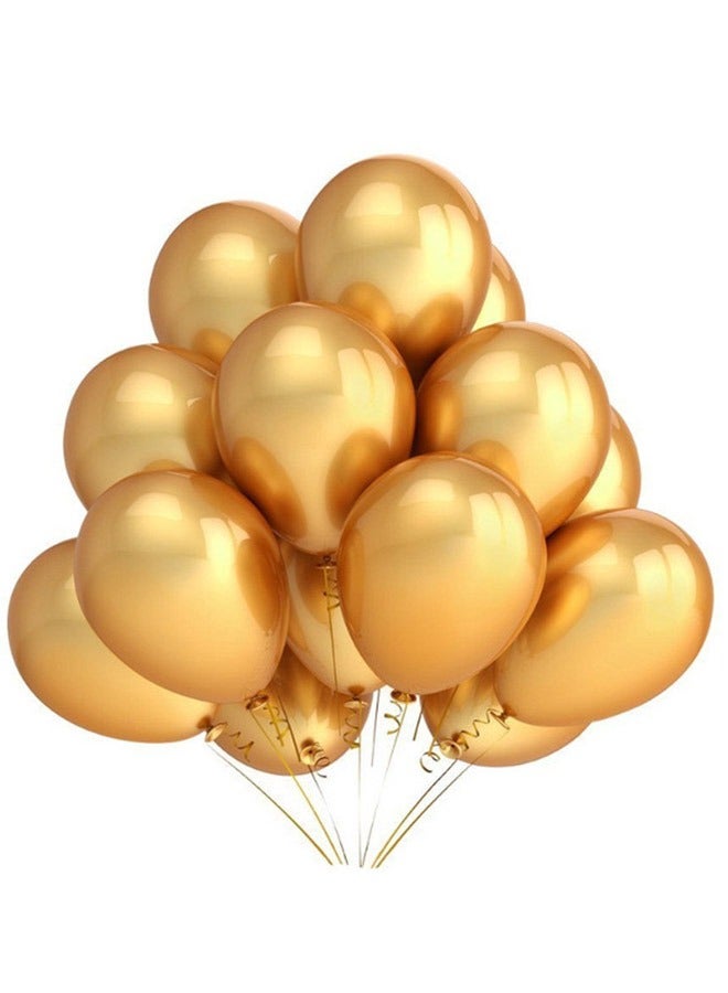 100 piece Gold Balloons Latex Balloons 12Inch Party Balloon Kit for Birthday Party Graduation Baby Shower Wedding Holiday Balloon Decoration,Party Balloon Set, Party Supplies