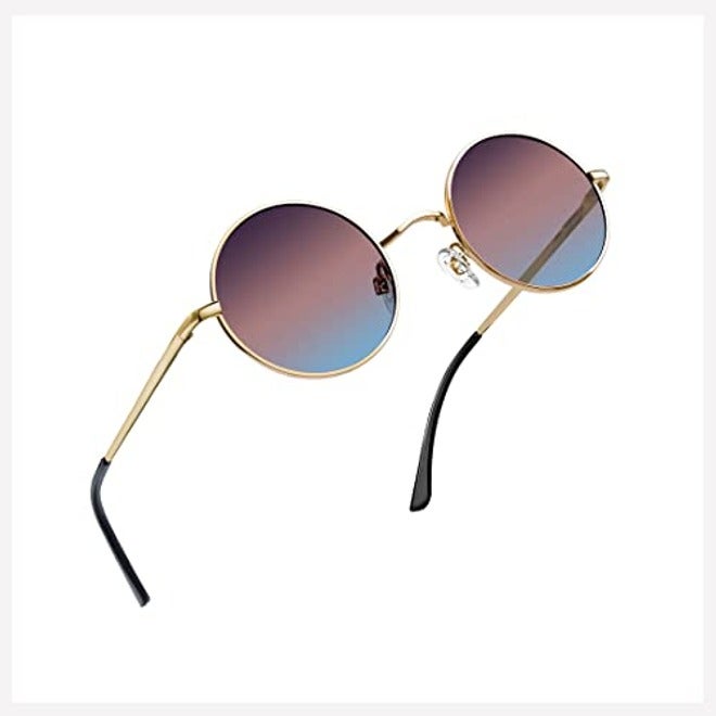 Joopin Round Polarized Sunglasses for Men and Women - UV400 Protection Retro Hippie Shades for Driving, Cycling, and Outdoor Sports
