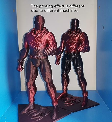 Stronghero3D PLA 3D Printer Filament 1.75 mm,PLA Silk Red,PLA Black,Accuracy +/- 0.05 mm net Weight 1 kg for Ender3 Cr10 - Image 3