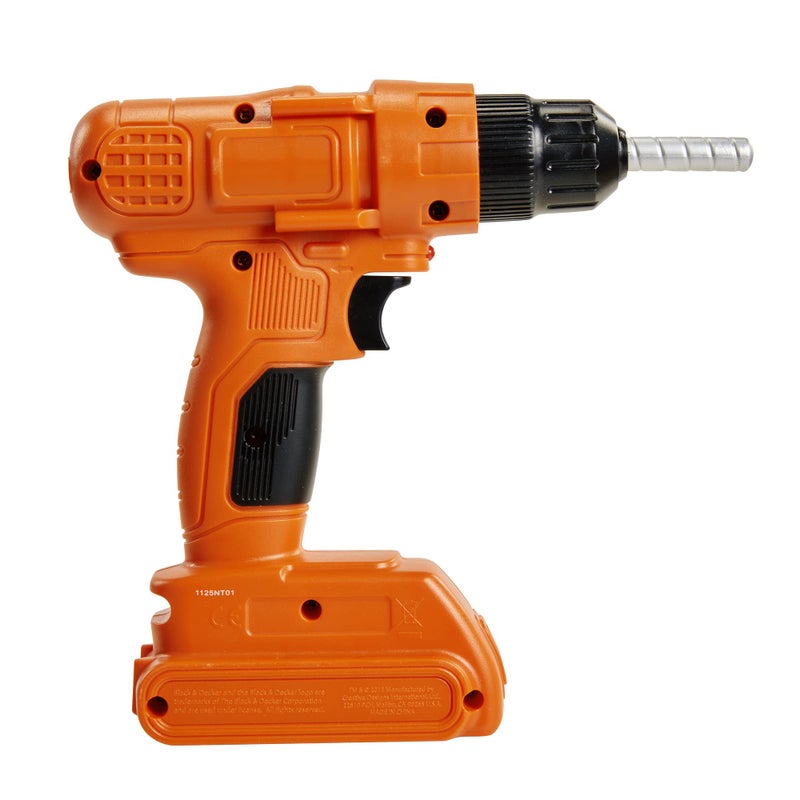 BLACK+DECKER Black + Decker Jr. Electronic Power Drill, Boys, Kids Pretend Play Tool with Realistic Sound & Action! - Image 3