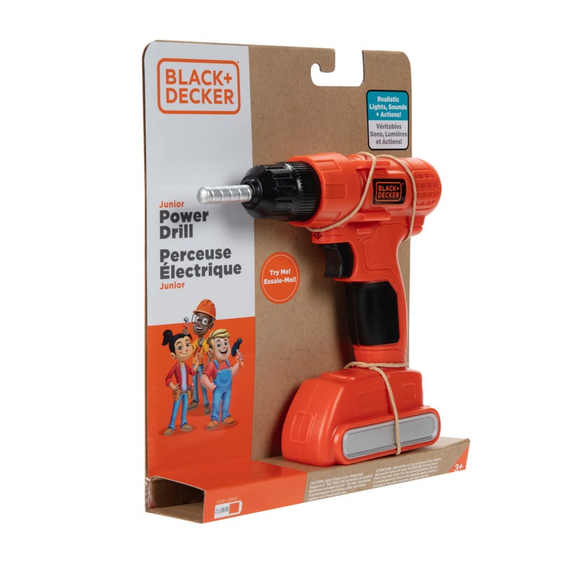 BLACK+DECKER Black + Decker Jr. Electronic Power Drill, Boys, Kids Pretend Play Tool with Realistic Sound & Action! - Image 5