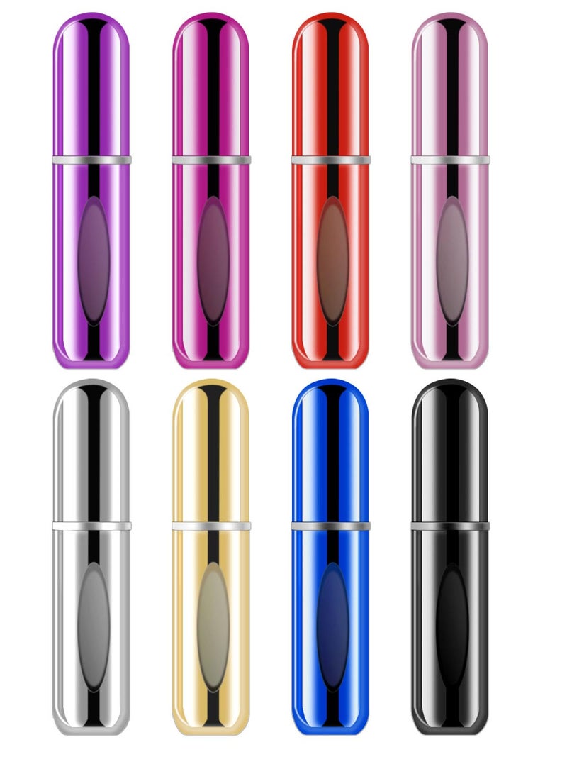CUTEABC Travel Perfume Bottle Refillable5ml Portable Travel Size Perfume Atomizer Refillable Empty BottleLeak Proof Mini Cologne Sprayer Perfume BottleScent Pump Case for Traveling and Outgoing 8 Pack - Image 3
