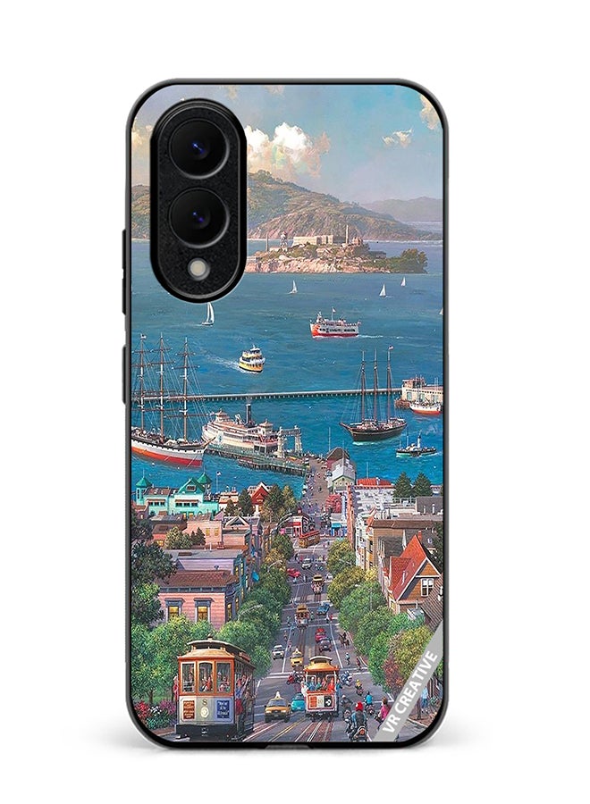 VR CREATIVE Protective Case Cover For Samsung Galaxy S25 Edge Park West Gallery Design Multicolour