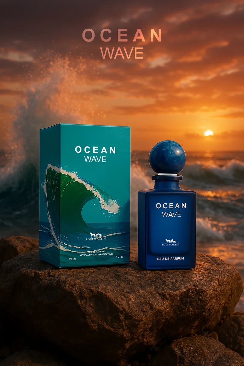 Loui Martin Ocean Wave Eau De Parfum 100ml | Aromatic Fruity Fragrance | For Men & Women | Fresh & Vibrant Scent