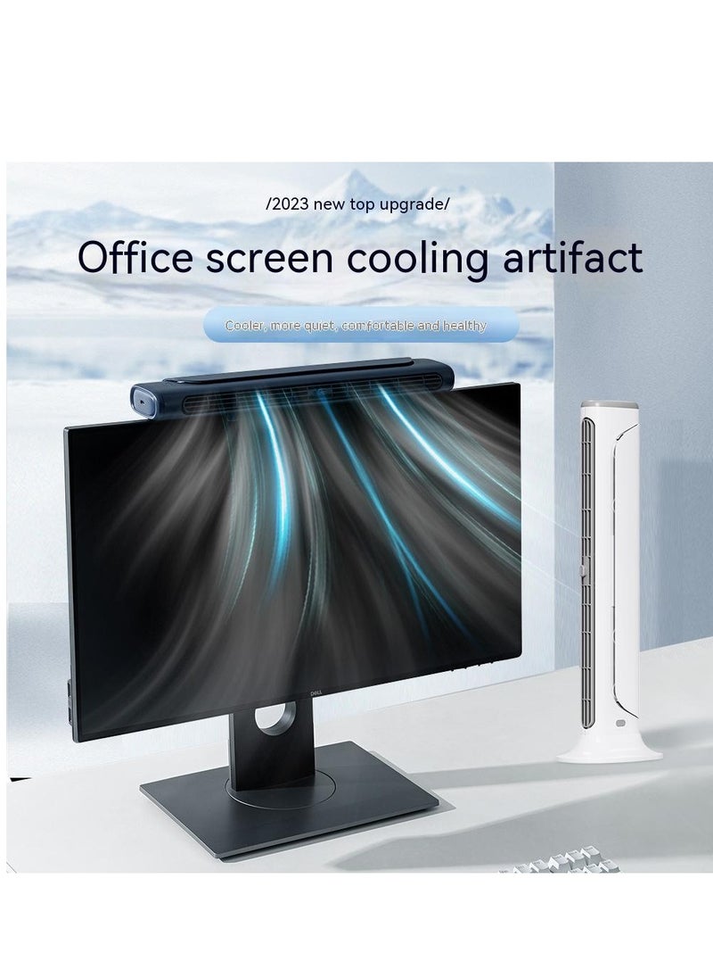 COOLBABY Screen Fan USB Portable Office Computer Wall Screen Electric Fan Desktop Phone Stand Gift Small Fan