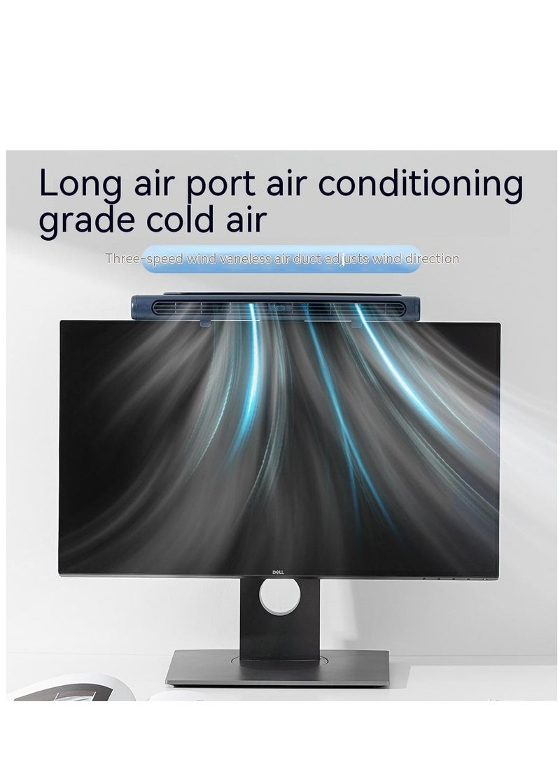 COOLBABY Screen Fan USB Portable Office Computer Wall Screen Electric Fan Desktop Phone Stand Gift Small Fan