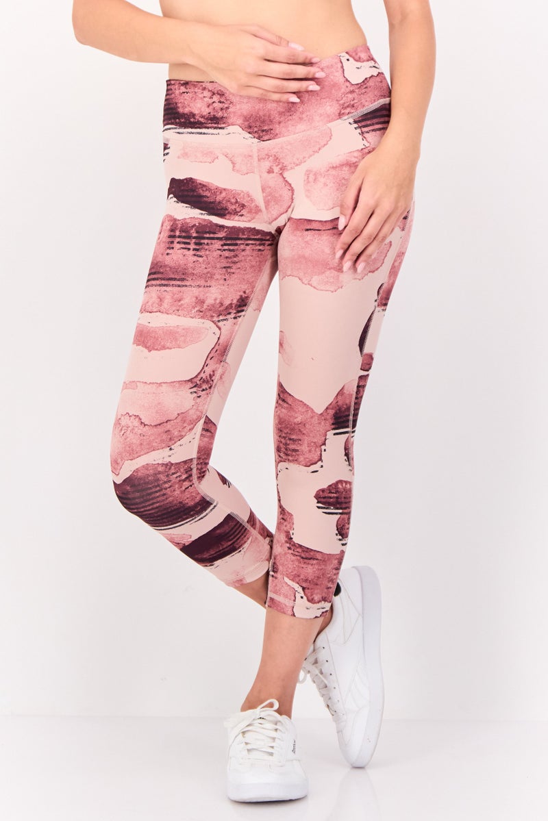 Reebok Women Sportswear Fit Camouflage Training Tights, Multicolor - Image 1