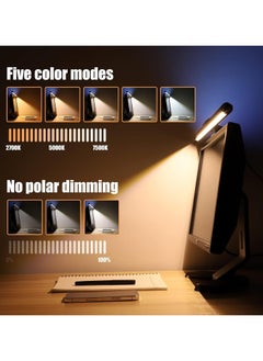NNEWVANTE Monitor Light Bar, RGB Monitor Light Screen Light Bar, Dual Light USB Powered Monitor Lamp, LED Computer Light, No Glare, Touch Control, 3-Color Mode, PC Desk Lamps for Home Office  - Image 3