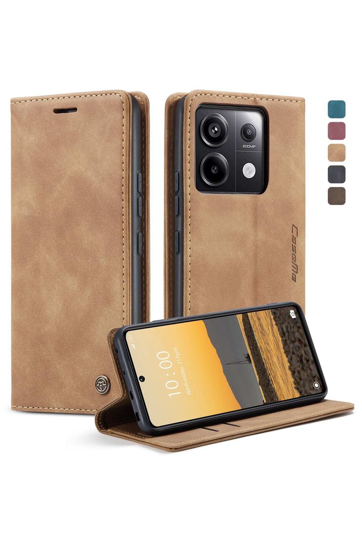 caseme Caseme Xiaomi Redmi Note 13 Pro Wallet Case leather Z1389A0CD0BE99B3128E7Z