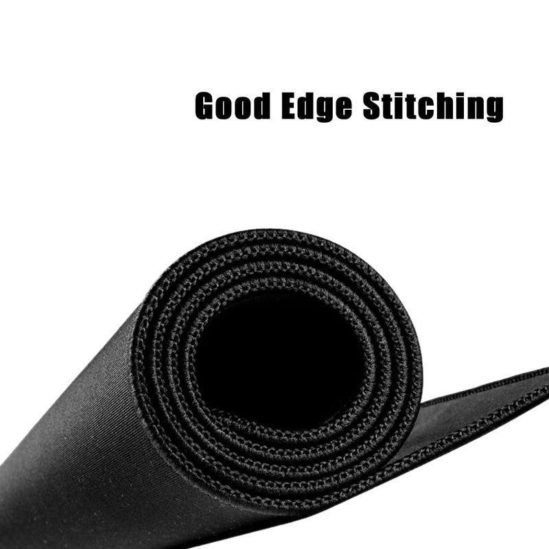VIPAMZ Extended Mousepad XXXL Non-Slip Rubber Base Textured Weave Gaming Mouse Pad, Black â€“ 34.65x12-Inch Desk matt for Desktop - Image 4