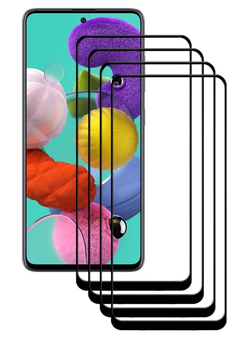 ACLIX 4 Pieces Antistatic ESD Dustproof Premium Quality High Definition Tempered Glass Screen Protector Designed For Samsung Galaxy A51 - Image 1