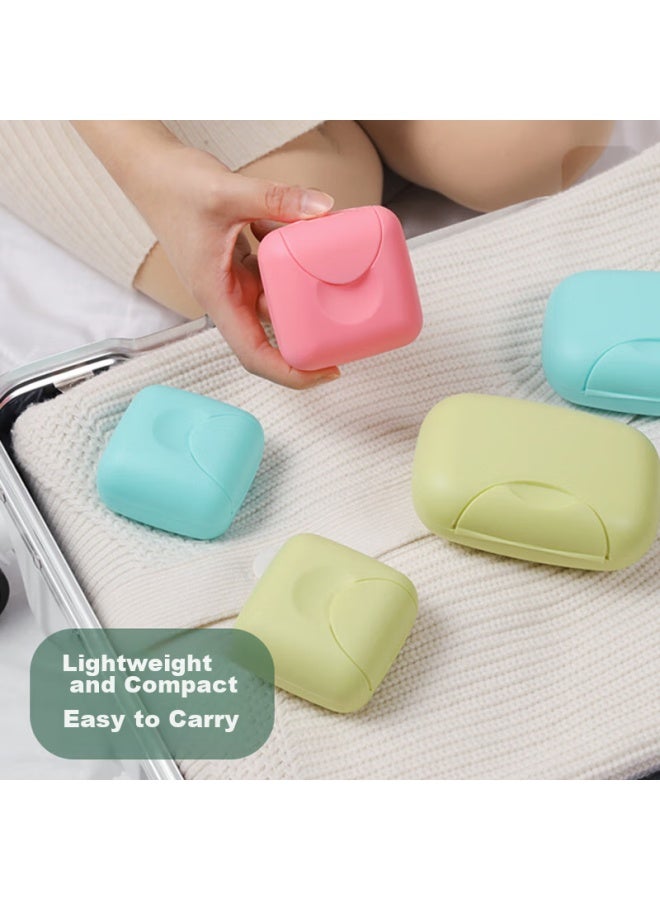 Jajalin Portable Travel Soap Box With Lid, Sealed Handmade Soap Container, Small Plastic Box, Random Color - Image 3