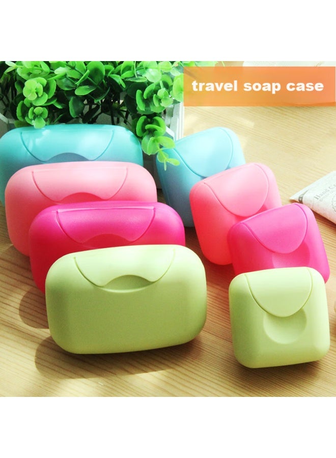Jajalin Portable Travel Soap Box With Lid, Sealed Handmade Soap Container, Small Plastic Box, Random Color - Image 1