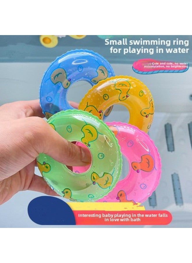 Accessories Milk Tea Shop Swimming Ring Water Play Mini Small Toy Little Yellow Duck Kidsren's Swimming Ring Small Donut Bathing-Color:Pink-Specifications:Mini Swimming Ring  - Image 2