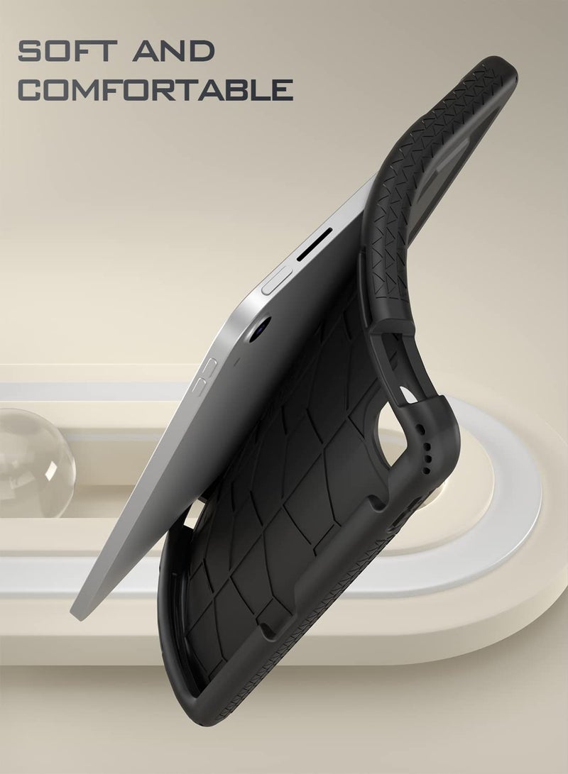Poetic TurtleSkin case for New iPad (A16) 11th / 10th Generation (2025/2022), Heavy Duty Shockproof Kids Friendly Silicone Case Cover, Only Compatible with New iPad 11/10.9 Inch, Black - Image 4