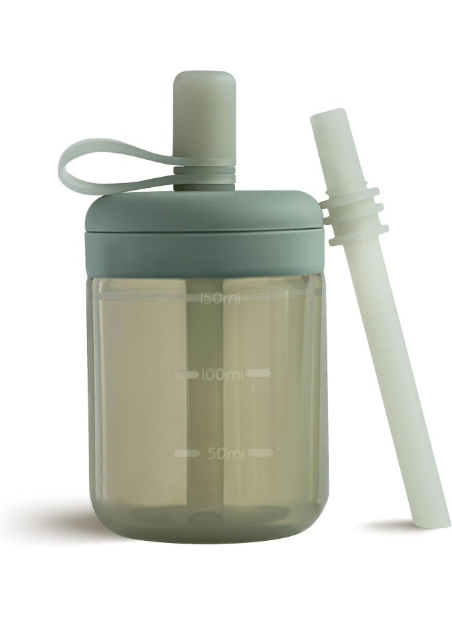 Moonkie Baby Training Cup Silicone Straw Cup | BPA-Free Drop-Proof Sippy Cups for Infants Toddlers and Kids 6 Months+ | 5 oz, 1pack, DX-BTC-01 - Image 1
