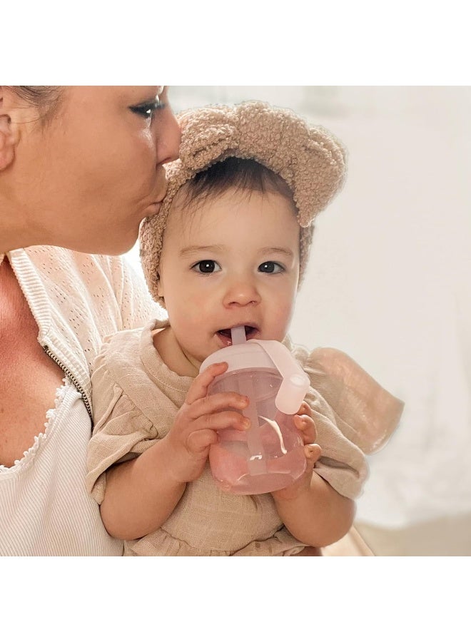 Moonkie Baby Training Cup Silicone Straw Cup | BPA-Free Drop-Proof Sippy Cups for Infants Toddlers and Kids 6 Months+ | 5 oz, 1pack, DX-BTC-01 - Image 2